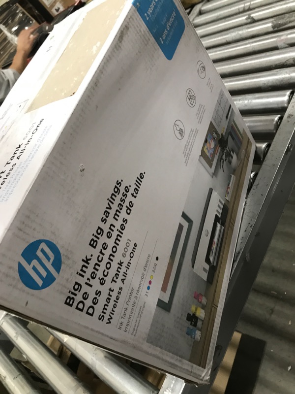 Photo 3 of HP Smart -Tank 6001 Wireless All-in-One Cartridge-free Ink Printer, up to 2 years of ink included, mobile print, scan, copy (2H0B9A)