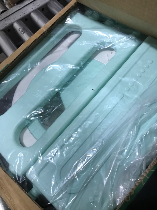 Photo 1 of Gimars Upgrade Triple Stability Foldable Adjustable 2 Steps to 3 Steps Toddler Step Stool for Bathroom Sink, Step Stools for Kids with 6 Non-slip Pads,Handles for Toilet Potty Training,Kitchen Counter Green-white