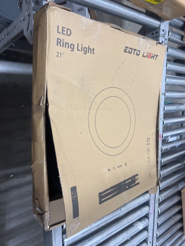 Photo 1 of 21 inch LED Ring Light with Tripod Stand, Large Selfie Ring Light with Touch Panel for YouTube Vlog Video Shooting, Makeup Studio Portrait with Carrying Bag and Remote Controller, CRI>97