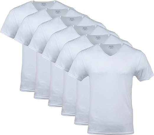 Photo 1 of Gildan Men's V-Neck T-Shirts, Multipack, Style , 6 Pack sz S 
