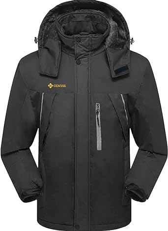 Photo 1 of GEMYSE Men's Mountain Waterproof Ski Snow Jacket Winter Windproof Rain Jacket 3XL