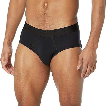 Photo 1 of Amazon Essentials Men's Cotton Jersey Brief (Available in Big & Tall), Pack of 7 XX-Large Black