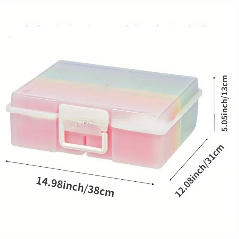 Photo 1 of 16pcs Plastic Transparent Storage Box, Acrylic Storage Box With Flip Cover, Small PP Plastic Card Box With 1 Hand-held Box, Finishing Organizer Container, Storage Supplies
