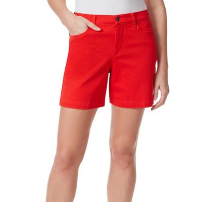 Photo 1 of Gloria Vanderbilt Women's Petite Amanda Shorts, Red, 10P
