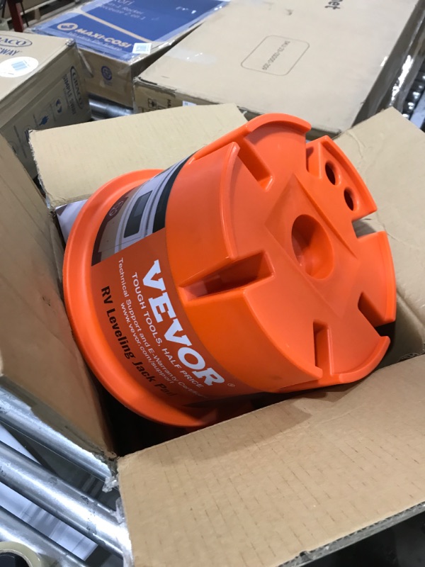 Photo 1 of VEVOR Trailer Jack Block, 2000 lbs Capacity per RV Leveling Block, Polypropylene RV Camper Stabilizer Blocks, RV Travel Accessories Use for Any Tongue Jack, Post, Foot, 5th Wheels, 2-Pack Trailer Jack Block 2000 lbs / 2-Pack