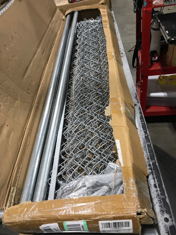 Photo 1 of HITTITE Adjustable Chain Link Fence Gate Kit, Anti-Rust Outdoor Garden Fence Gate, Heavy Duty Pedestrian Gate Walking Fence Gate for Residential,Outdoor,Yard,Patio,Entry Way, 26"-72" Wide x 4' High Garden Gate