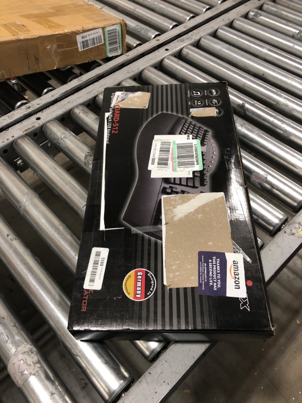 Photo 3 of Perixx Periboard-512 Ergonomic Split Keyboard - Natural Ergonomic Design - Black - Bulky Size 19.09"x9.29"x1.73", US English Layout Wired Black Keyboard