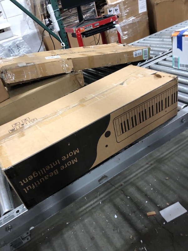 Photo 1 of FingerBallet Portable Piano Keyboard, Semi-Weighted Folding Digital Piano 88 Key, Full Size, Wood Grain, Electric Piano Keyboard w/MIDI Bluetooth, Suitable for Adult, Toddler, Kids