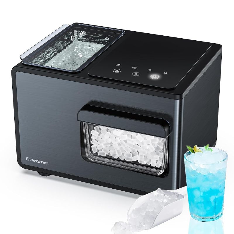 Photo 1 of Freezimer Dreamice X3 | Nugget Ice Maker Machine Countertop Sonic Ice Kid Friendly | Pebble Ice Maker Chewable Soft Ice | Self Cleaning Pellet Ice Makers | 40lbs/24h Piano Black