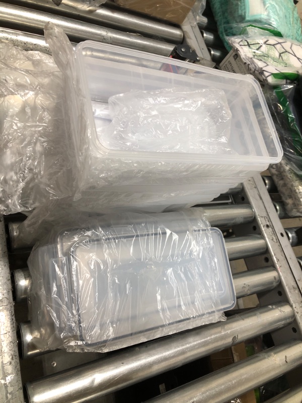 Photo 1 of Vtopmart Airtight Food Storage Containers with Lids 8PCS Set 3.2L, Plastic Spaghetti Container for Pasta organizer, BPA Free Air Tight House Kitchen Pantry Organization and Storage 8 Pack