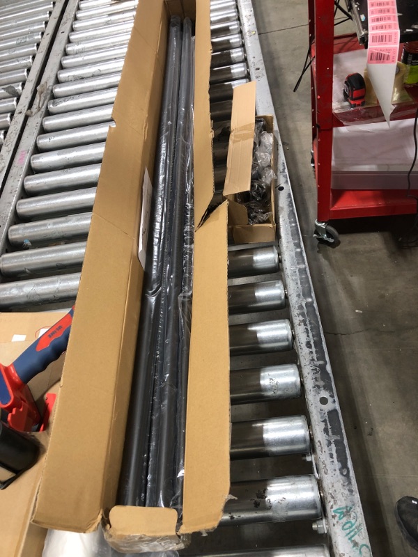 Photo 1 of Gold Double Curtain Rods for Windows 72 to 144 Inch(6-12Ft),Adjustable Telescoping Double Curtain Rod with Modern End Cap,1 Inch Diameter Black