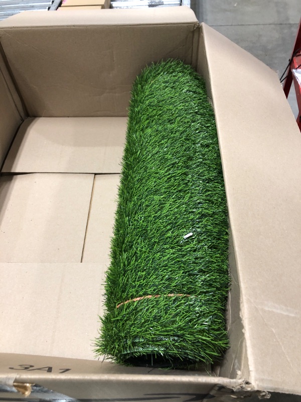 Photo 2 of Bethebstyo Artificial Grass, Dog Pee Pads, Professional Dog Potty Training Rug, Large Dog Grass Mat with Drainage Holes, Pet Turf Indoor Outdoor Flooring Fake Grass Doormat - Easy to Clean?51"x 26"?