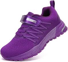 Photo 1 of Kids Sneakers For Boys Girls Running Tennis Shoes Lightweight Breathable Sport Athletic Violet - SIZE 33 LITTLE KIDS 
