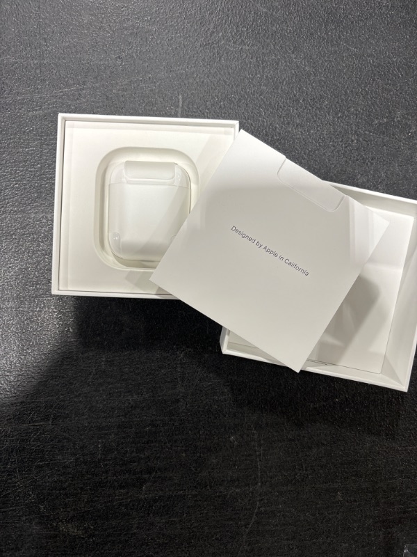 Photo 1 of AirPods with Charging Case - FACTORY SEALED - OPENED FOR PICTURES 
