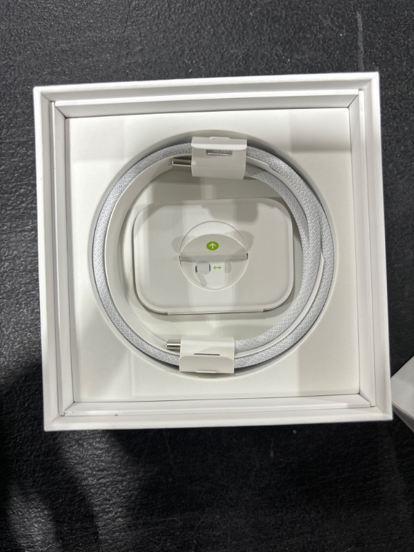 Photo 3 of Apple AirPods Pro (2nd Generation) Wireless Ear Buds with USB-C Charging, Up to 2X More Active Noise Cancelling Bluetooth Headphones, Transparency Mode, Adaptive Audio, Personalized Spatial Audio USB-C Without AppleCare+ - FACTORY SEALED - OPENED FOR PICT