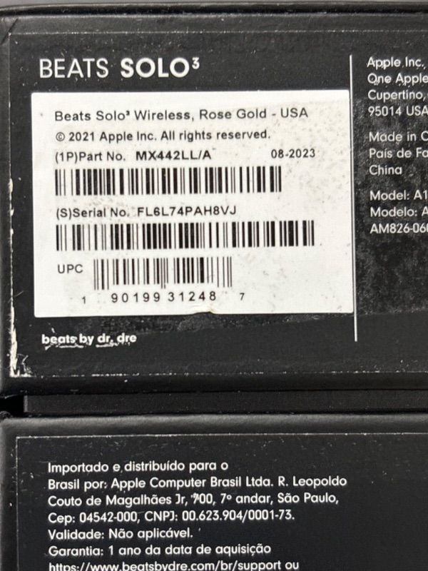 Photo 4 of Beats Solo3 Wireless On-Ear Headphones - Apple W1 Headphone Chip, Class 1 Bluetooth, 40 Hours of Listening Time, Built-in Microphone - Rose Gold (Latest Model)