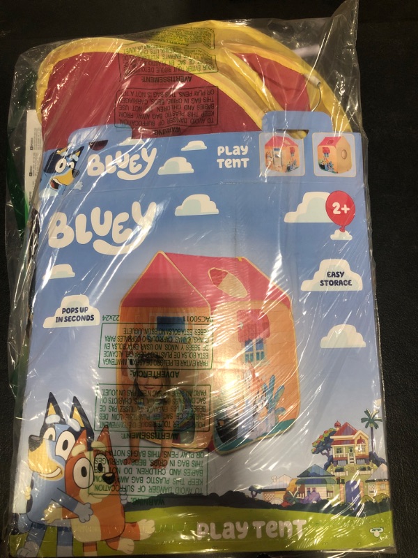 Photo 3 of Bluey - Pop 'N' Fun Play Tent - Pops Up in Seconds and Easy Storage, Multicolor