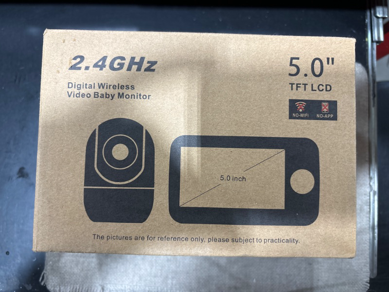 Photo 2 of HelloBaby Monitor, 5''Display, Pan-Tilt-Zoom Video Baby Monitor with Camera and Audio, Night Vision, 2-Way Talk, Temperature, 8 Lullabies and 1000ft Range Baby Monitor No WiFi for Elderly 6550-1