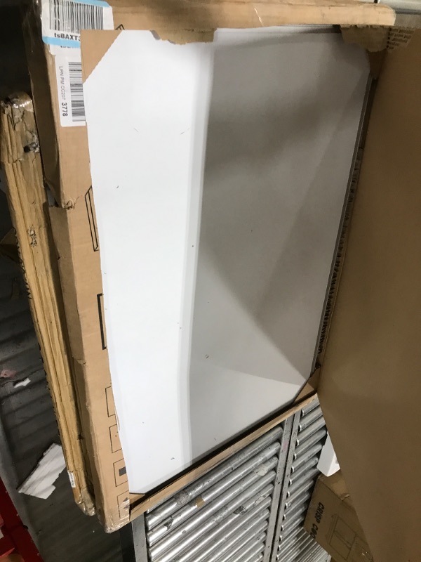 Photo 1 of Amazon Basics Magnetic Dry Erase White Board, 36 x 24-Inch Whiteboard - Silver Aluminum Frame 24" x 36" Magnetic, Aluminum Frame