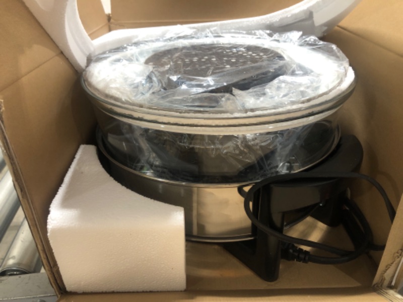 Photo 2 of 18 Quart Convection Countertop Air Fryer - See through Glass for Best Cooking Results - Air Fryer, Roaster, Bake, Grill, Steam & Roast - Includes Glass Bowl, Broil Rack & Toasting Rack