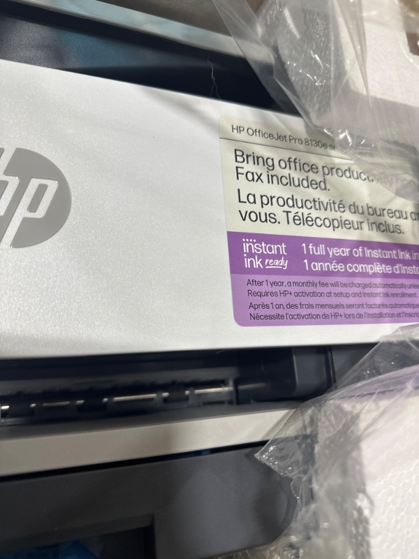 Photo 3 of HP OfficeJet Pro 8139e All-in-One Printer, Color, Printer for Home, Print, Copy, scan, fax, Instant Ink Eligible; Automatic Document Feeder; Touchscreen; Quiet Mode; Print Over VPN New Version