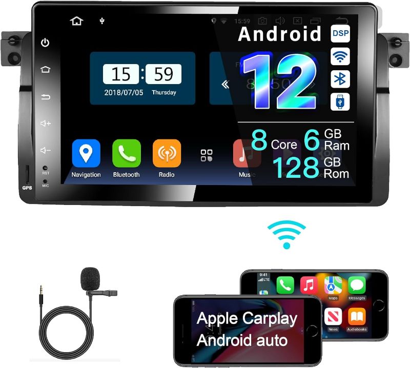 Photo 1 of AMASE AUDIO Amaseaudio Car Stereo, Din Compatible for BMW E46 3 Series 999-2004, 9 Touchscreen, DSP+, Support Apple Carplay Android Auto