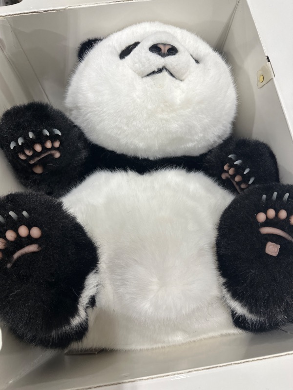 Photo 2 of Chongker Weighted Stuffed Animals,4.6LB Weighted,Realistic Handmade Stuffed Giant Panda Plush,Lifelike Panda Plush (Panda Sitting)
