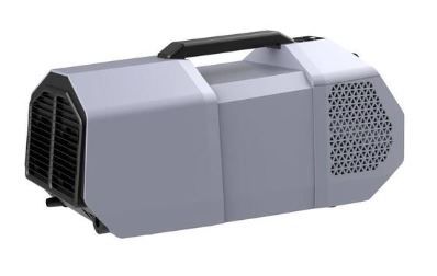 Photo 1 of 2,500 BTU Portable Air Conditioner Cools 55 Sq. Ft. with 3 Fan Speeds for Camping, Car or RV in Gray
