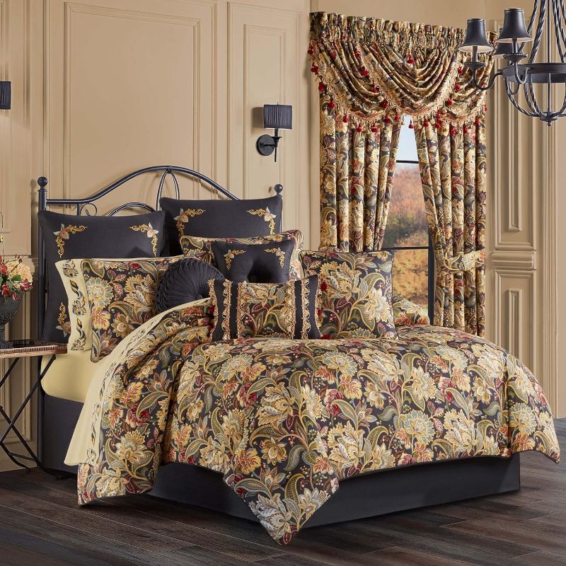 Photo 1 of Five Queens Court Stefania 4-pc. Floral Extra Weight Comforter Set