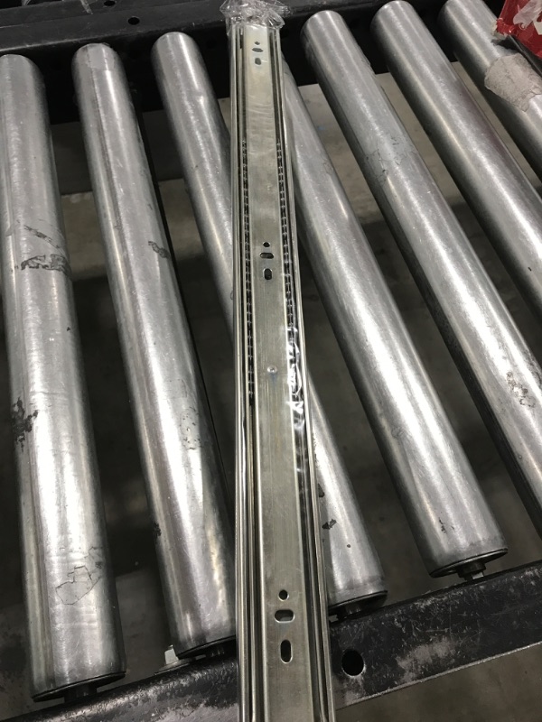 Photo 2 of 1 Pairs of 22 Inch Hardware 3-Section Full Extension Ball Bearing Side Mount Drawer Slides,100 LB Capacity Drawer Slide 22 Inch Zinc Plated
