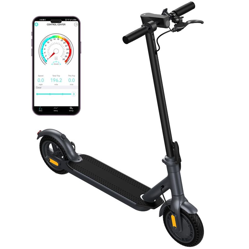 Photo 1 of **FINAL SALE; MISSING PARTS, FOR PARTS ONLY, NON-FUNCTIONAL** Electric Scooter 10" Solid Tires 500W Motor -19 Mph Speed Foldable Electric Scooter for Adults,with Smart App,Aluminum Frame and Dual Brakes