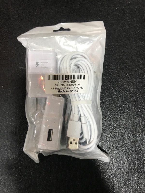 Photo 2 of Samsung Charger Fast Charging Cord 6ft with USB Wall Charger Block for Samsung Galaxy S10/S10e/S10 Plus/S9/S9 Plus/S8/S8 Plus/S20 S21 S22 S23 S24 Ultra/Note 20 10 9 8/A55/A54/A53/A52/A51/A13 [2-Pack]