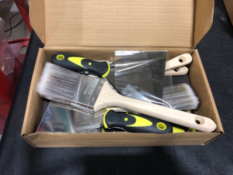 Photo 1 of CTTZCKJ Putty Knife Set 14Pcs Stainless Steel Paint Scraper Tools for Removing Wallpaper, Sanding Sponge Paint Brus hes Drywall Knife Set for Repairing Drywall, Applying Putty, Taping, Scraping Plaster