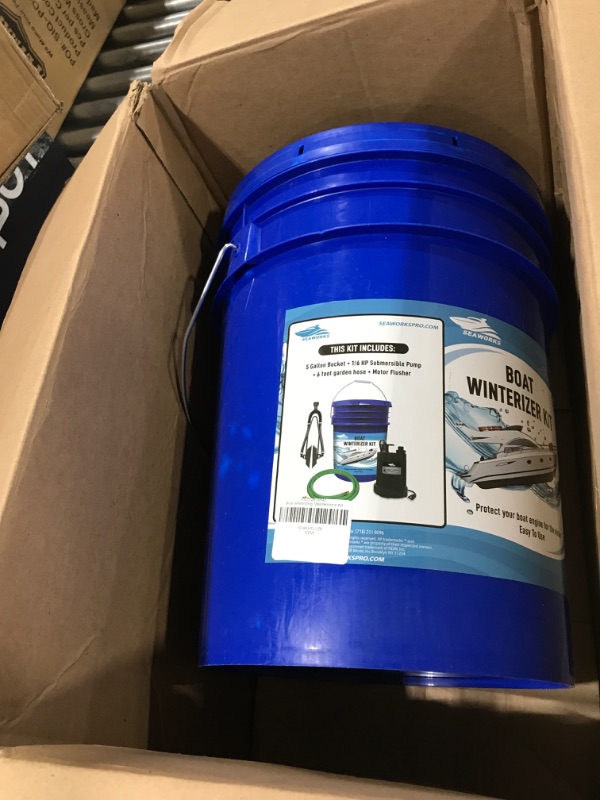 Photo 2 of Boat Winterizing Kit | Complete Motor Flush and Winterizer System - Pump, Motor Flusher, Bucket and Hose | Antifreeze Not Included