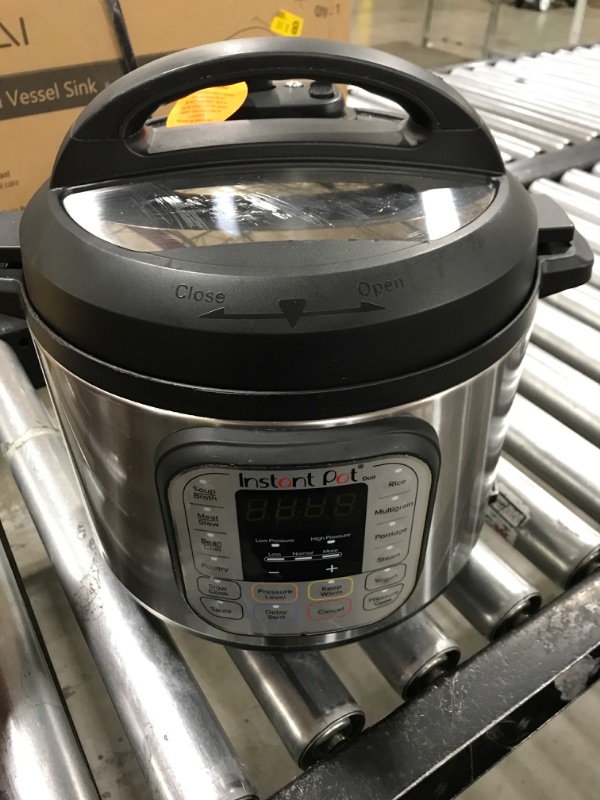 Photo 2 of Instant Pot 8 Qt. Stainless Steel Duo Plus Electric Pressure Cooker, Silver
