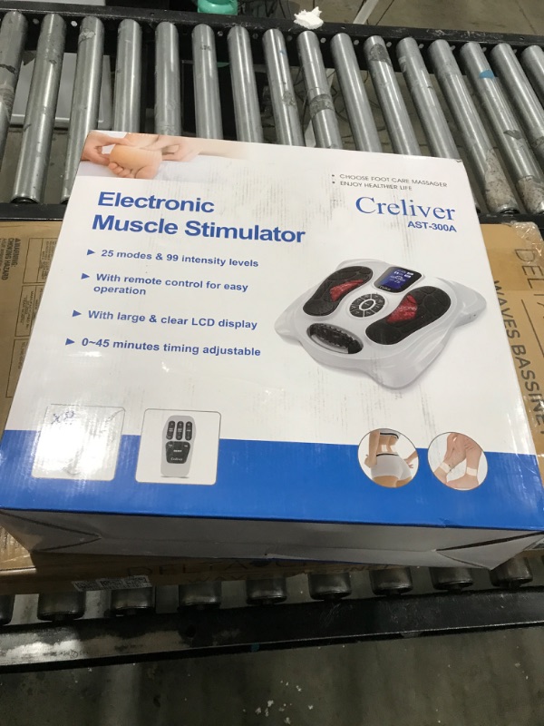 Photo 2 of Creliver Foot Circulation Plus EMS & TENS Foot Nerve Muscle Massager, Electric Foot Stimulator Improves Circulation, Feet Legs Circulation Machine Relieves Body Pains, Neuropathy (FSA or HSA Eligible)