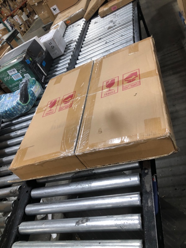 Photo 1 of KAASUNES 26" LED Lighted Round Mirror Wall Mount Circle Illuminated Bathroom Vanity Mirror with Anti-Fog Demister Pad Built in Touch Switch 26" Diameter