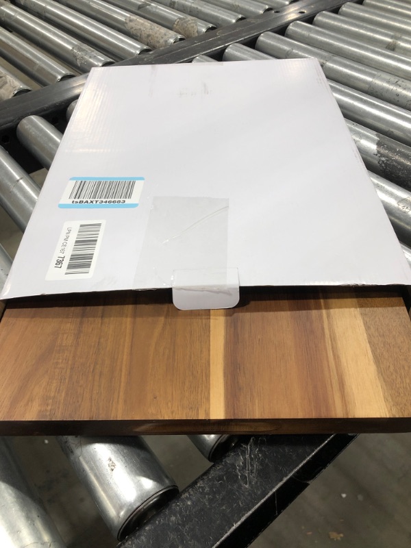 Photo 2 of Large Cutting Board Wood for Kitchen, 17x12x1" Reversible Large Wooden Chopping Board Charcuterie boards with Juice Grooves and Side Handles, Ideal for Meat, Cheese, Vegetables, Fruits, Bread