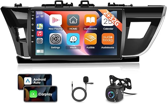 Photo 1 of Car Radio for Toyota Corolla 2013 2014 2015 2016 with Wireless Apple Carplay and Android Auto, Android 10.1 Inch Head Unit with WiFi GPS Navigation FM Radio AUX USB Mirror Link + Backup Camera
