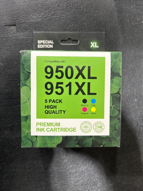 Photo 2 of 950XL and 951XL Ink Cartridges Combo Pack Compatible for HP 951 Ink Cartridges for HP OfficeJet Pro 8610 8620 8625, HP 8600 Ink Cartridges Combo Pack for HP 950 951 Ink cartridges Combo Pack, 5-Pack