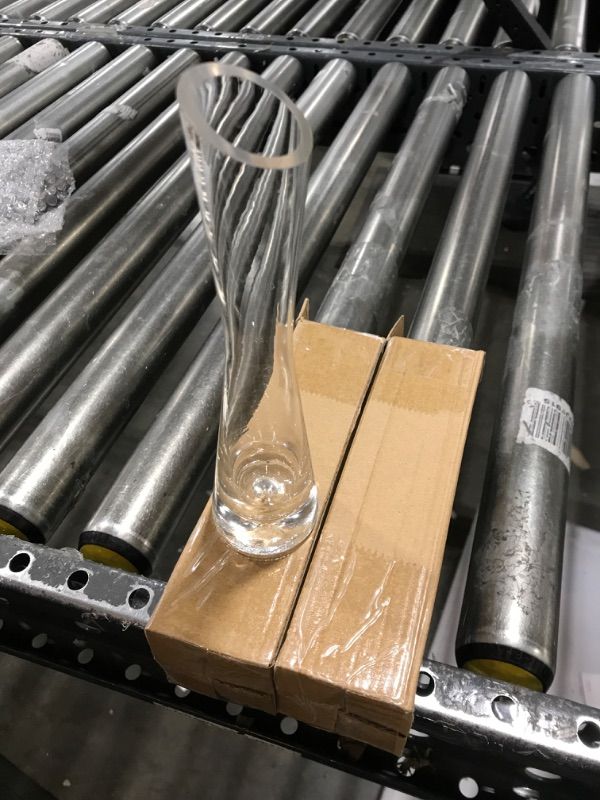 Photo 1 of 2 pack, Clear Tall Glass Bud Vases Bulk Single Stem Flower Glass Vase, (7.87"x 1.97")
