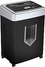 Photo 1 of 15-Sheet Office Paper Shredder, 40 Mins Heavy Duty Shredder for Home Office, Crosscut Shreder with Anti-Jam System & P-4 High Security Supports CD/Credit Cards/Staple,5 Gal Pullout Bin C169-B
