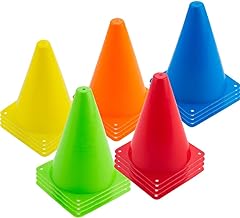 Photo 1 of 20 PCS 7 inch Plastic Agility Cones for Kids-Mini Traffic Safety Cones-Construction Agility Cones for Party,Drills,Basketball,Soccer,5 Colors
