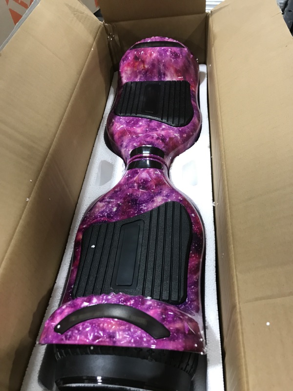 Photo 2 of Crystal Light Wheel Hoverboard, New Version Bluetooth Hover Board, Chrome and Design Color Self-Balance Electric Scooter Galaxy