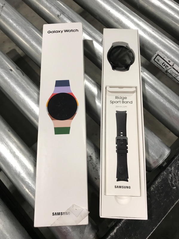 Photo 2 of SAMSUNG Galaxy Watch5 Bespoke Edition 40mm Bluetooth Smartwatch, Body, Health, Fitness, Sleep Tracker, Improved Battery, Sapphire Crystal Glass, US Version, Graphite Ridge Sport Band, Black Black 40mm Bluetooth Galaxy Watch 5 Bespoke