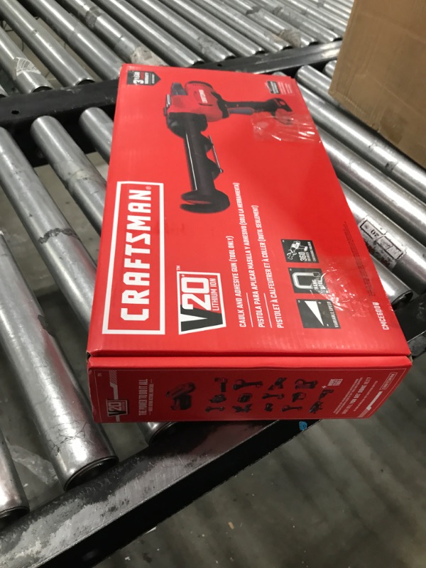 Photo 3 of CRAFTSMAN V20 Caulk Gun, No Drip, Cordless, with anti-drip and variable speed, Tool Only (CMCE600B)