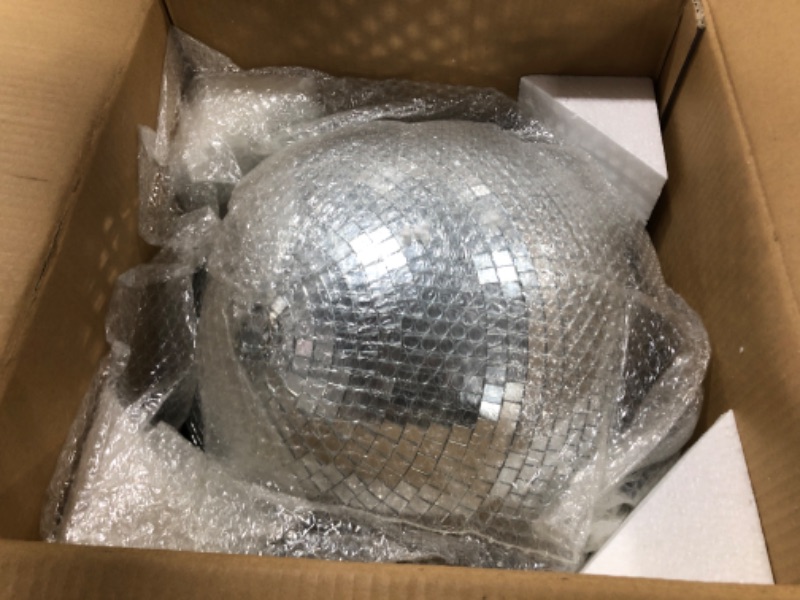 Photo 1 of Large Disco Ball ,Disco Ball ,16 inch Mirror Ball Hanging Disco Ball for DJ Club Stage Bar Party Wedding Holiday Decoration