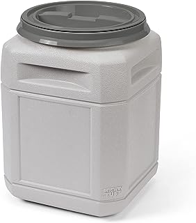 Photo 1 of 10 Gallon/up to 40 Pound Pet Food Storage Container with 1 Cup Measurement Scoop, Airtight Lid and Built-In Handles for Easy Transport, Made for Durable and Versatile Storage
