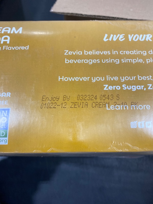 Photo 3 of Zevia Soda, Zero Calorie, Cream - 2 pack, 12 fl oz cans