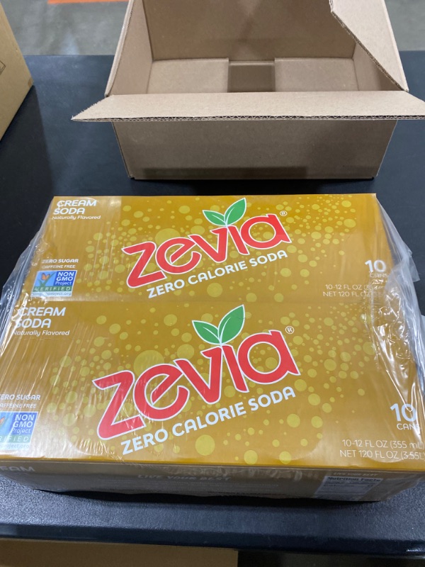 Photo 2 of Zevia Soda, Zero Calorie, Cream - 2 pack, 12 fl oz cans